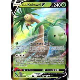 Alola-Kokowei V 005/078 Pokémon Go Sammelkarte Deutsch