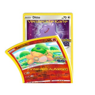 Camaub 013/078 Reverse Holo (Ditto 053/078 Rare inkl Aufkleber) Pokémon Go Sammelkarte - Deutsch