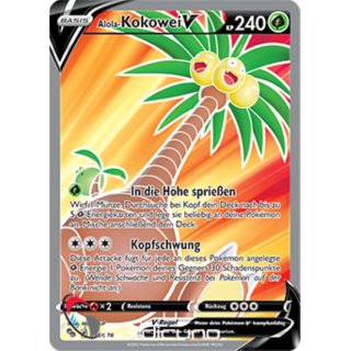 Alola-Kokowei V 071/078 FULL ART Pokémon Go Sammelkarte Deutsch