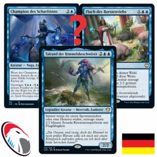5 verschiedene blaue Rares Magic: The Gathering Karten - Deutsch