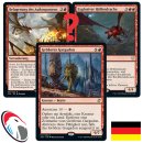 5 verschiedene rote Rares Magic: The Gathering Karten - Deutsch