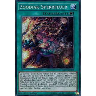 Zoodiak-Sperrfeuer, DE 1A Secret Rare MP17-DE212