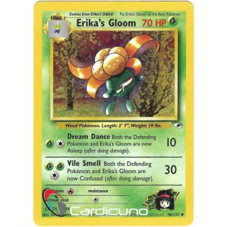 Erikas Gloom 46/132  Gym Heroes Pokémon Trading Card English