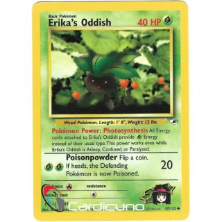 Erikas Oddish 47/132  Gym Heroes Pokémon Trading Card English