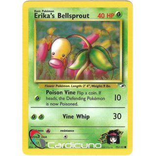 Erikas Bellsprout 75/132  Gym Heroes Pokémon Trading Card English