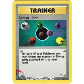 Energy Flow 122/132  Gym Heroes Pokémon Trading Card English