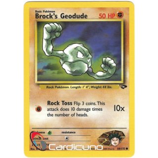 Brocks Diglett 67/132  Gym Challenge Pokémon Trading Card English