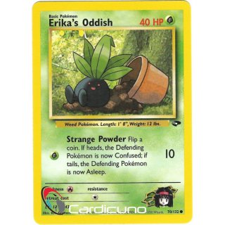 Erikas Oddish 70/132  Gym Challenge Pokémon Trading Card English
