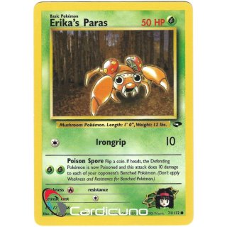 Erikas Paras 71/132 Pokémon Trading Card English
