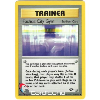 Fuchsia City Gym 114/132  Gym Challenge Pokémon Trading Card English