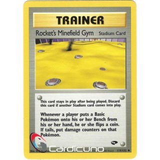 Rockets Minefield Gym 119/132  Gym Challenge Pokémon Trading Card English