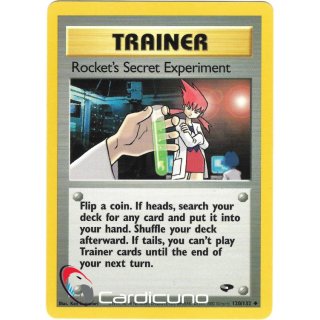 Rockets Secret Experiment 120/132  Gym Challenge Pokémon Trading Card English
