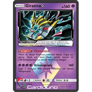 Giratina 58/156 Prisma Stern Ultra Prisma Pokémon Sammelkarte Deutsch