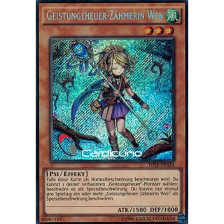 Geistungeheuer-Zähmerin Wen, DE 1A Secret Rare THSF-DE024