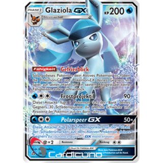 Glaziola GX 39/156 Ultra Prisma Pokémon Sammelkarte Deutsch