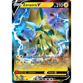 SWSH263 Zeraora V Promo Sammelkarte Deutsch