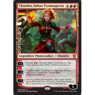 Chandra, kühne Pyromagierin FOIL 275/269 Dominaria Mythic Planeswalker Magic Deutsch