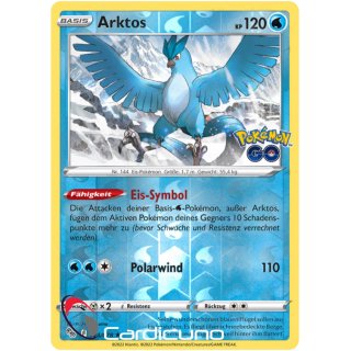 Arktos 024/078 Reverse Holo Pokémon Go Sammelkarte Deutsch