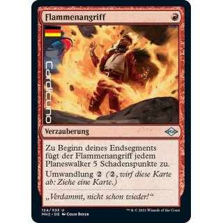 Flammenangriff 124/303 Uncommon Modern Horizons 2 Sammelkarte | Flame Blitz Deutsch