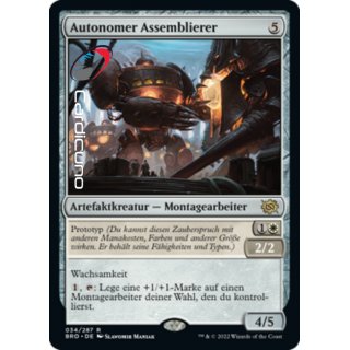 Autonomer Assemblierer 034/287 Rare Krieg der Brüder Sammelkarte | Autonomous Assembler Deutsch