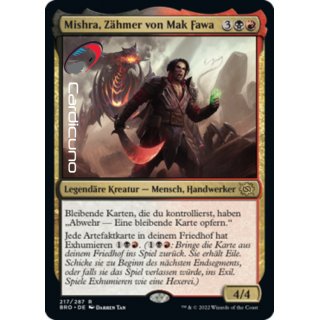 Mishra, Zähmer von Mak Fawa 217/287 Rare Krieg der Brüder Sammelkarte | Mishra, Tamer of Mak Fawa Deutsch