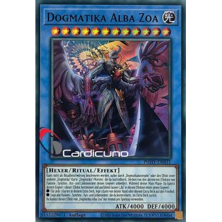 Dogmatika Alba Zoa, DE 1A Super Rare PHHY-DE031