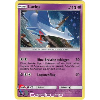 Latios SM88 Sonne & Mond Promo Holo Pokémon Sammelkarte Deutsch