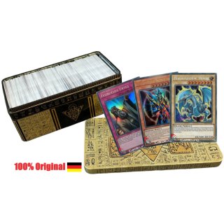 500 Yugioh Karten in Tin inkl. über 40 Glitzer Karten (Super, Ultra & Secret Rare) ,zufällig ausgewählt Deutsch