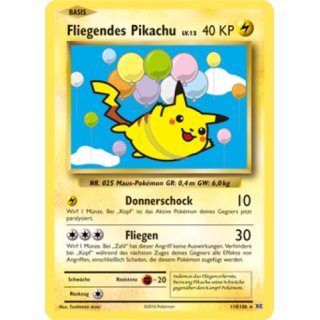 Fliegendes Pikachu 110/108 SECRET RARE Evolution | Flying Pikachu DE