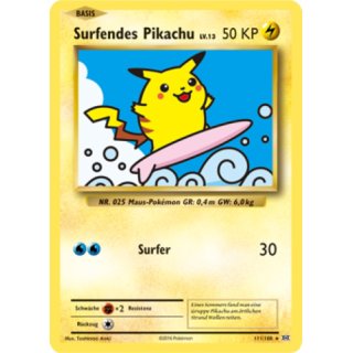 Surfendes Pikachu 111/108 SECRET RARE Evolution | Surfing Pikachu DE