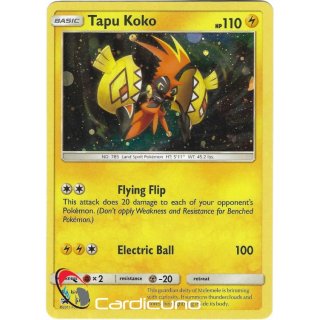 Tapu Koko SM30 Promo Holo Pokémon Sammelkarte Englisch