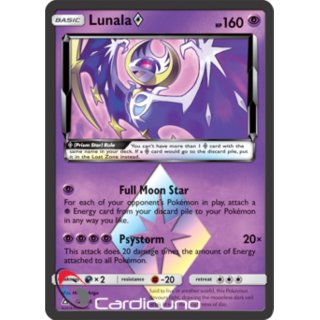 Lunala 62/156 Prism Star Ultra Prism Pokémon Sammelkarte Englisch