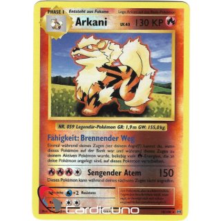 Arkani 18/108 Reverse Holo XY Evolution | Arcanine DE