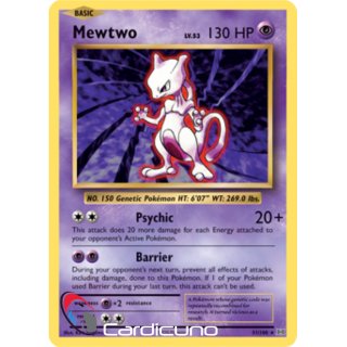 Mewtwo 51/108 XY Evolutions | Mewtu Pokémon Sammelkarte Englisch