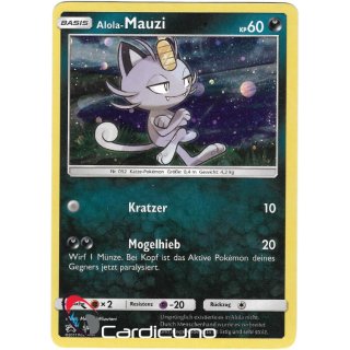 Alola-Mauzi SM43 Sonne & Mond Promo Holo Pokémon Sammelkarte Deutsch