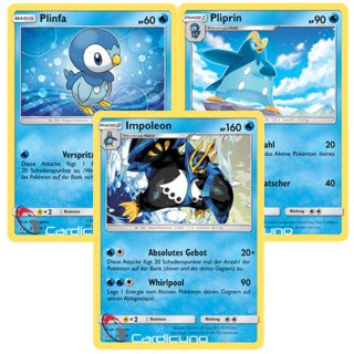 Plinfa, Pliprin & Impoleon Set 34/156 Pokémon Ultra Prisma - Deutsch