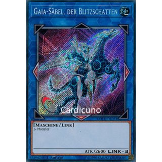 Gaia-Säbel, der Blitzschatten, DE 1A Secret Rare COTD-DE051