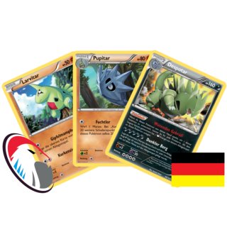 Larvitar, Pupitar & Despotar 56/124 Set Pokémon XY Schicksalsschmiede - Deutsch