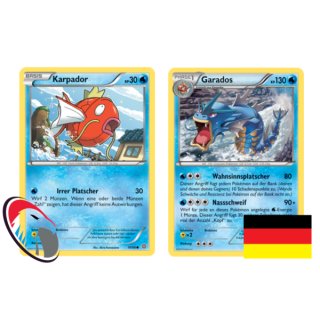 Karpador & Garados Set 19/98 + 20/98 Pokémon Ewiger Anfang - Deutsch