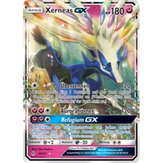 Xerneas GX 90/131 Grauen der Lichtfinsternis Pokémon Sammelkarte Deutsch