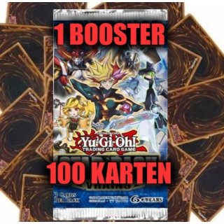 SALE 1 Booster + 100 Deutsche Karten, Yugioh Sparangebot! Original Konami