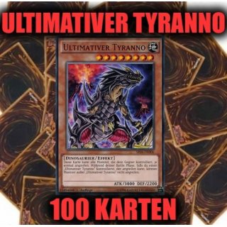 Ultimativer Tyranno + 100 Karten Sammlung. Yugioh Sparangebot!