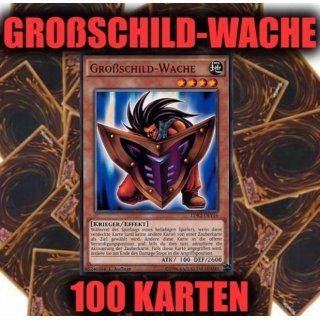 Großschild-Wache + 100 Karten Sammlung. Yugioh Sparangebot!
