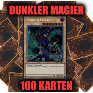 Dunkler Magier (Secret) + 100 Karten Sammlung. Yugioh Sparangebot!