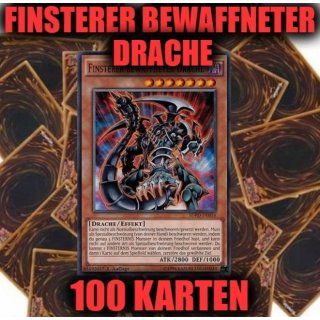 Finsterer Bewaffneter Drache + 100 Karten Sammlung, Yugioh Sparangebot!