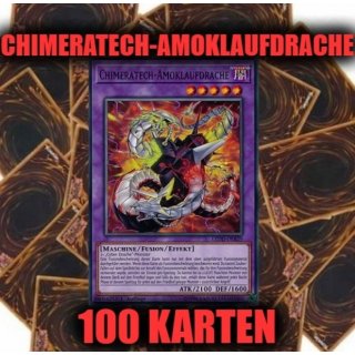 Chimeratech-Amoklaufdrache + 100 Karten Sammlung. Yugioh Sparangebot!