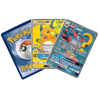 3 deutsche GX FULL ART Pokemon Karten Sammlung Lot (zufällig ausgewählt)