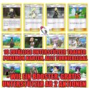 10 turnierlegale deutsche Unterstützer (Supporter) Trainer Pokemon Karten