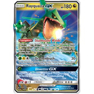 Rayquaza GX 109/168 Sturm am Firmament Pokémon Sammelkarte Deutsch