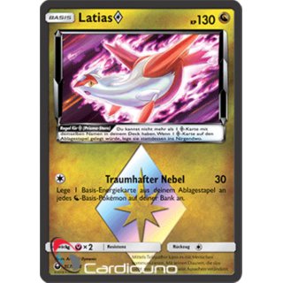 Latias 107/168 Prisma Stern Sturm am Firmament Pokémon Sammelkarte Deutsch